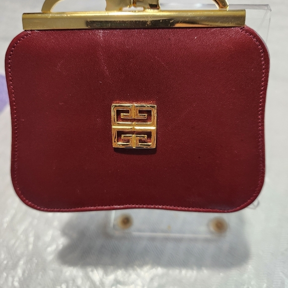 AUTHENTIC Givenchy Burgundy Wallets with Gold Details - Picture 12 of 13